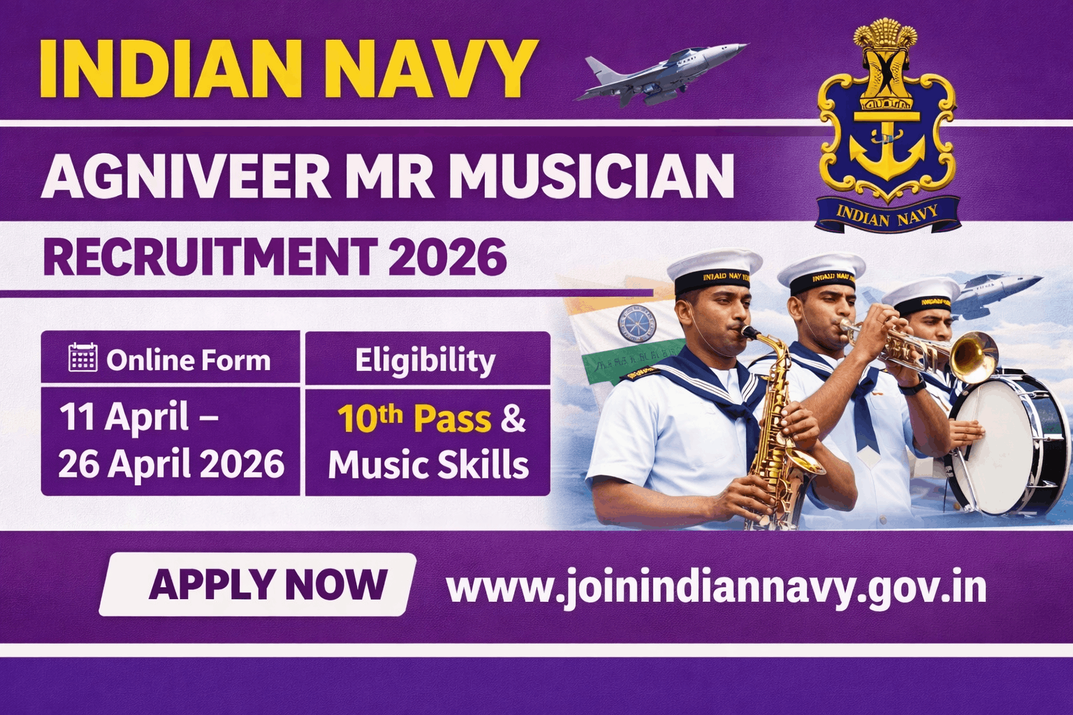 Indian Navy Agniveer MR Musician Recruitment 2026
