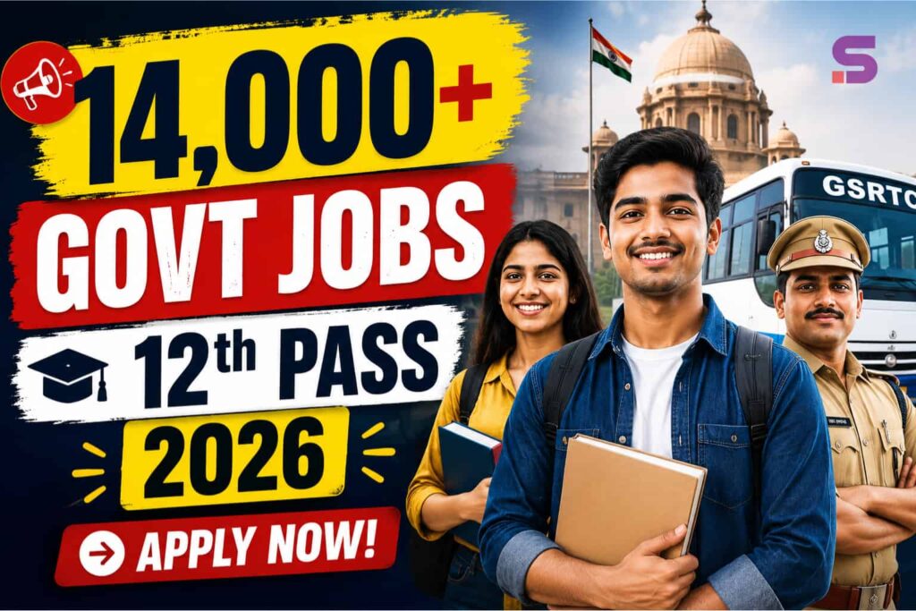 Top 5 Government Jobs for 12th Pass Candidates in 2026: 14,000+ Vacancies Open Top 5 Government Jobs for 12th Pass Candidates in 2026